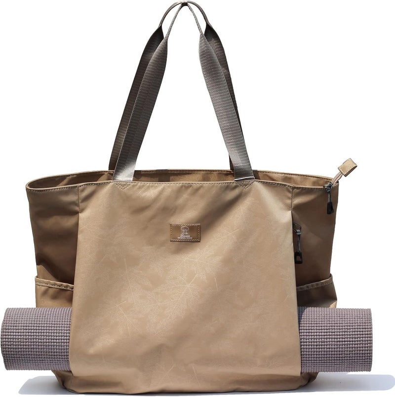 ESVAN Yoga Mat Bag Yoga Tote Carrier Shoulder Bag Carryall Tote for Office,Yoga,Pilates,Travel,Beach and Gym - Image 1